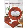 Fusion Modern Dokuma Taban Dekoratif Turuncu Halı (AL 09)