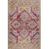Foldy Vintage Desenli Dokuma Taban Dekoratif Pembe Halı FL 36